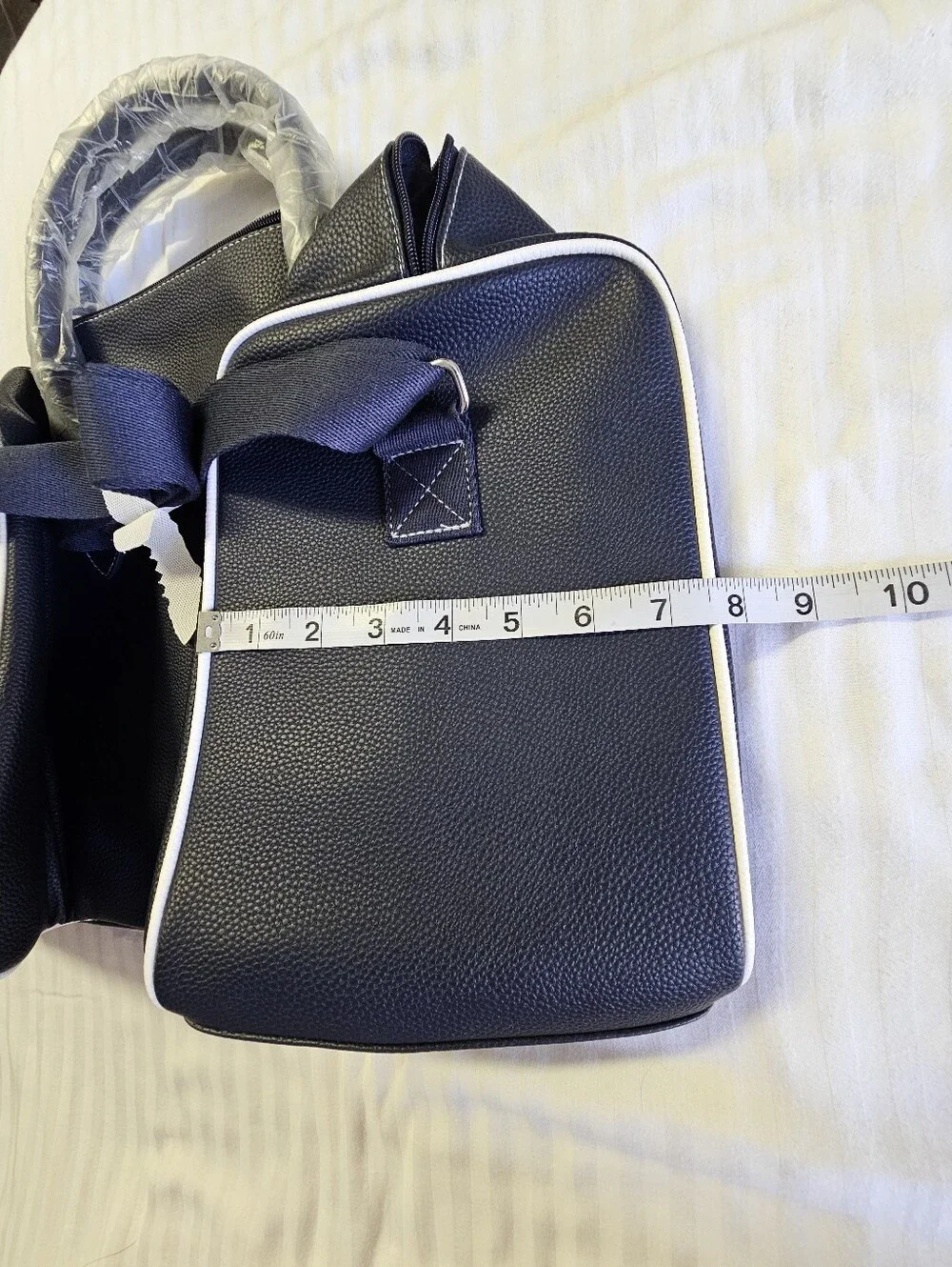 Ralph Lauren Navy and White Polo Duffle Bag